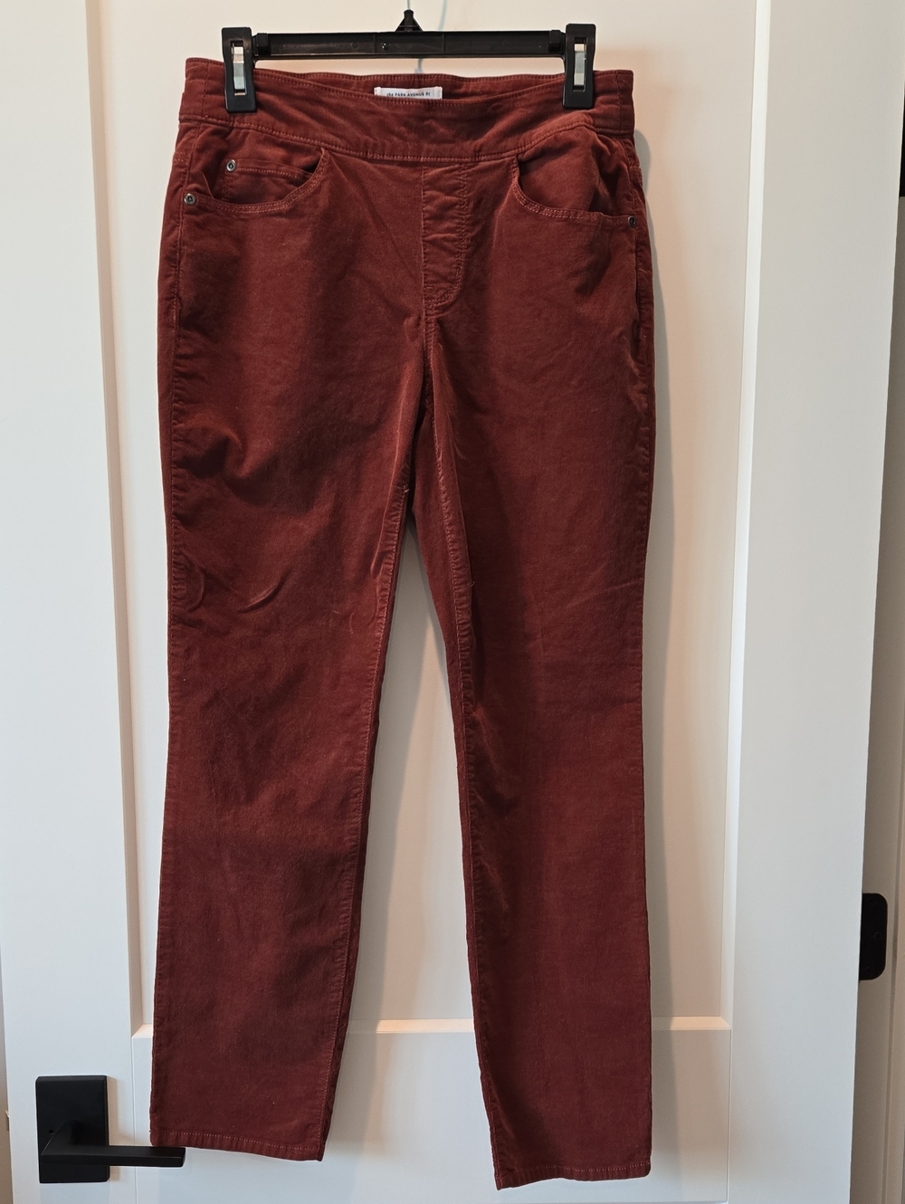 Westbound Straight Leg Corduroy Jeans in Rust Brown